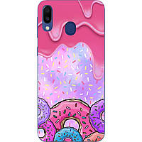 Силіконовий чохол з малюнком для Samsung Galaxy M20 Пончики