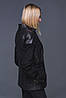 Жіноча шкіряна куртка вежааль з замшевими вставками, фото 5