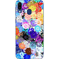 Силіконовий чохол з малюнком для Samsung Galaxy M20 Яскраві квіти