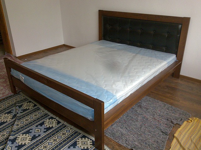 Ліжко двоспальне з натурального дерева в спальню Цезар (бук)160*200 Неомеблі - фото 5 - id-p4118219