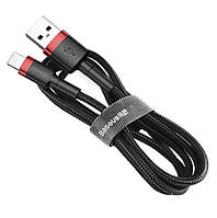 USB кабель Baseus Cafule Cable USB Lightning 1.5A / 2m - Black/Red