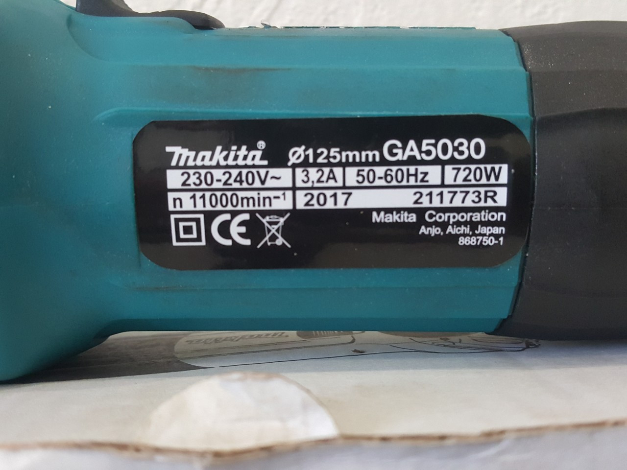 Болгарка MAKITA GA5030 - фото 3 - id-p927852408