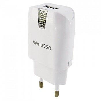 Мережевий зарядний пристрій Walker WH-11 1xUSB 1A Білий