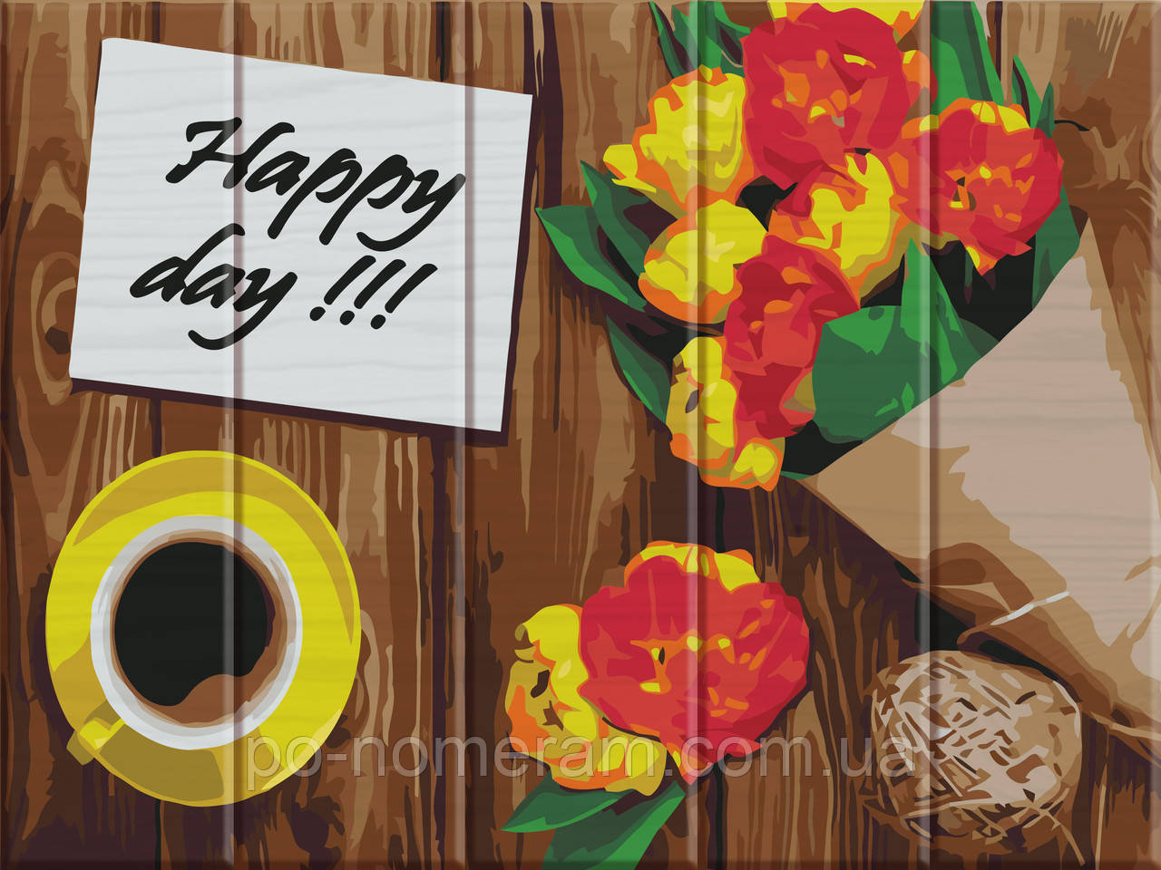 Малювання по номерам ArtStory Happy day (ASW027) 30 х 40 см