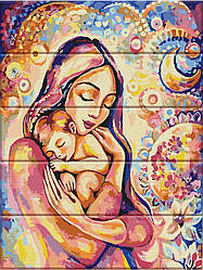 Картина по номерам по дереву Счастье материнства (ASW034) 30 х 40 см ArtStory