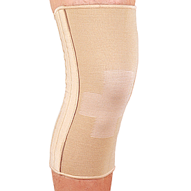 Бандаж еластичний на колінний суглоб зі спіральними ребрами - Ortop ES-719