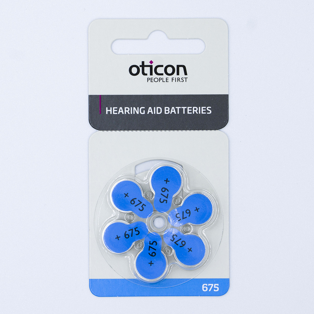 Oticon — Батарейки до слухових апаратів — 675 типорозмір (блістер — 6 шт.)