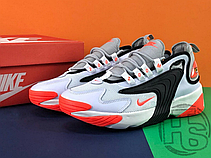 Чоловічі кросівки Nike Zoom 2K White/Orange/Black AO0269-105, фото 5