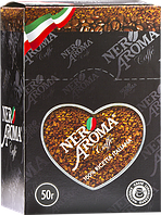 Розчинну кави Aroma Nero в стіках 2г х 25 стік (12 шт. в коробці)