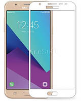 Захисне скло Full Cover для Samsung J7 prime / G610 Біле