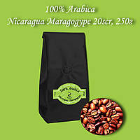 Кофе зерновой Arabica Nicaragua Maragogupe 20scr 250г. БЕСПЛАТНАЯ  ДОСТАВКА от 1кг!