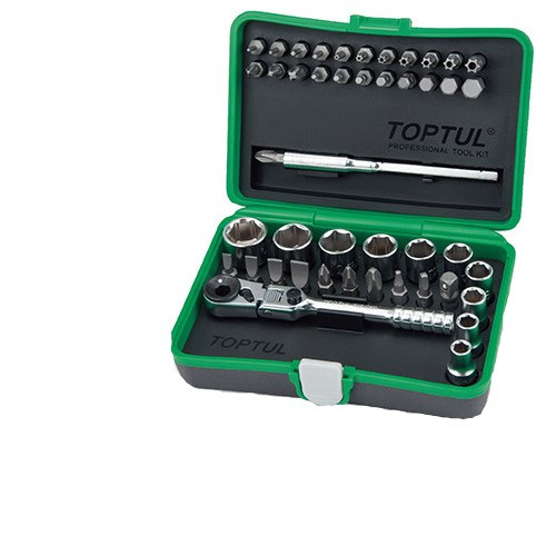 Набір інструменту 1/4" 41ед. (12-гр.) TOPTUL GADW4502, фото 1