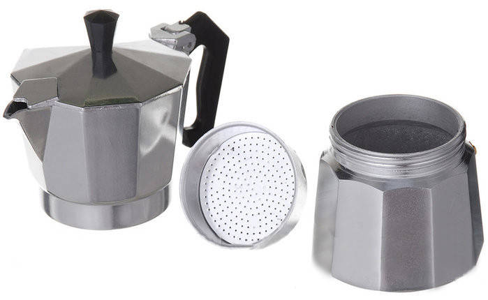 Кухонні гейзерна кавоварка Domotec DT-2906 на 6 чашок прилад для приготування кави, фото 2