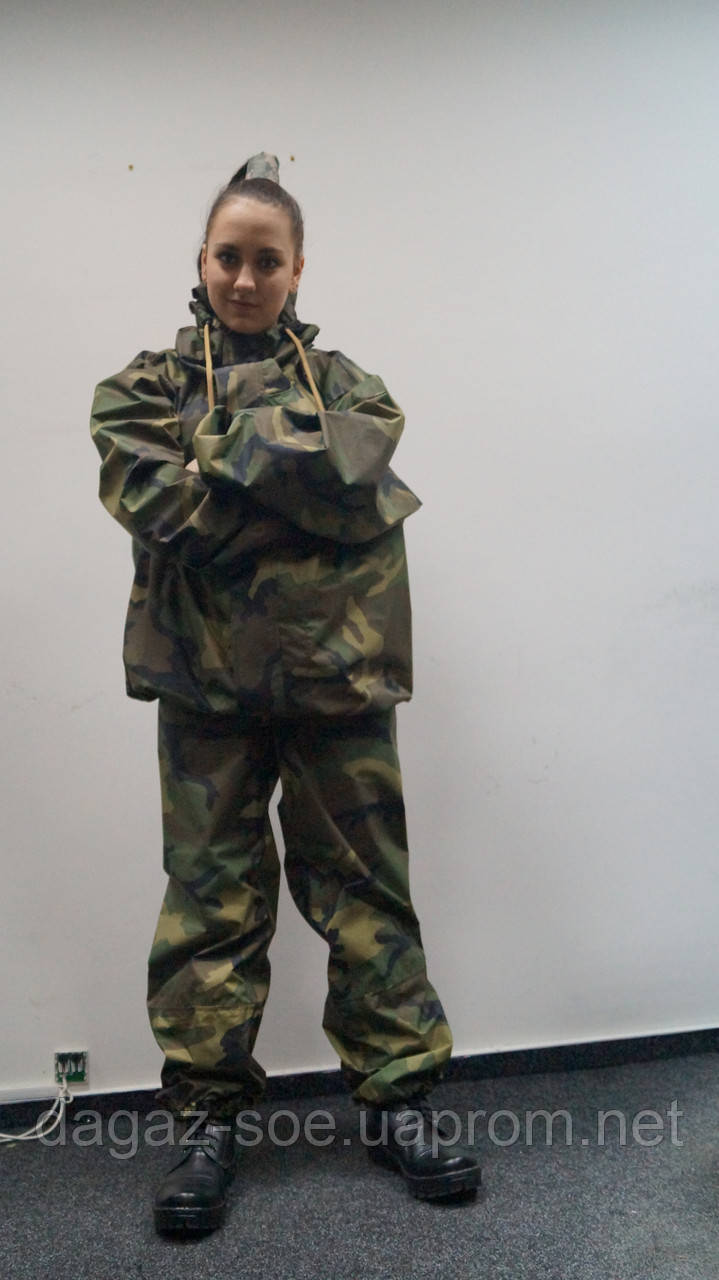 Військовий прогумований водонепроникний костюм