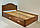 Ліжко дитяче підліткове дерев'яне АЗА для дітей підлітків дівчинки хлопчика, фото 8