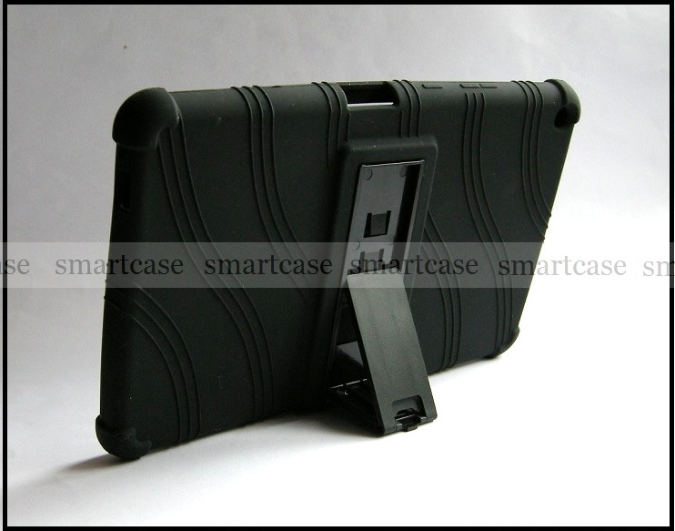 Черный защитный силиконовый чехол бампер для Huawei Mediapad T3 8 KOB-L09 STAND TPU противоударный - фото 7 - id-p932624127