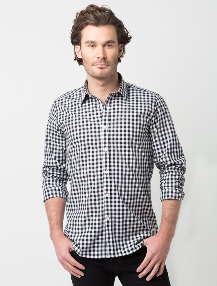 Сорочка для офіціанта чоловіча картата Atteks — 02309