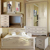 Спальный гарнитур "Марго" мебель для спальни. Белая, красивая, деревянная спальня