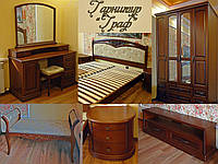 Спальный гарнитур "Граф" мебель для спальни. Белая, красивая, деревянная спальня