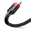 USB кабель Baseus Cafule Cable USB to USB Type-C 2m - Black/Red, фото 4