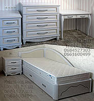 Спальный гарнитур "Лорд 1" мебель для спальни. Белая, красивая, деревянная спальня