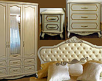 Спальный гарнитур "Принцесса 2" мебель для спальни. Белая, красивая, деревянная спальня