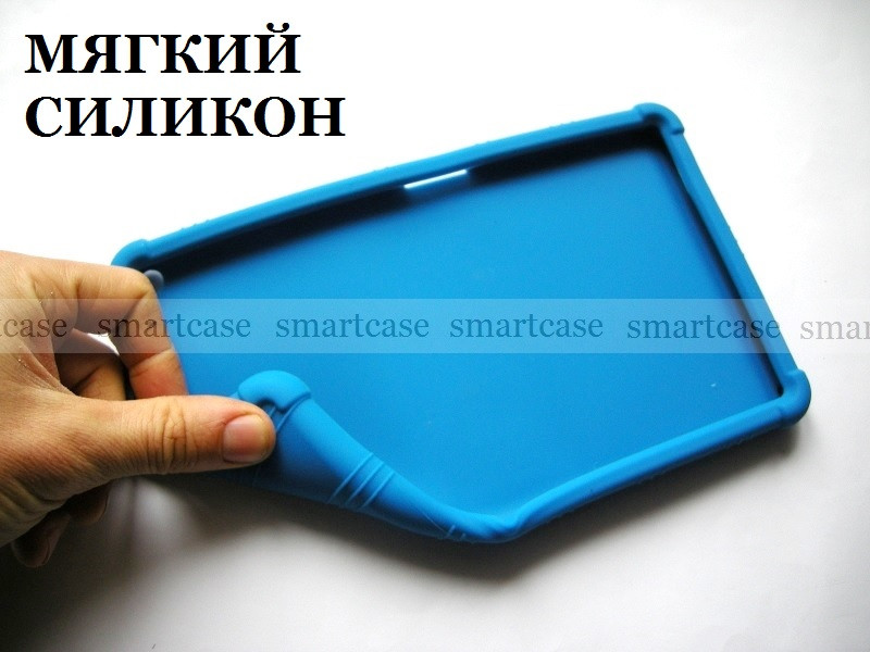 Синий силиконовый чехол для Huawei Mediapad T3 8 KOB-L09 STAND TPU противоударный бампер мягкий - фото 2 - id-p932664202