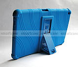 Синій силіконовий чохол для Huawei Mediapad T3 8 KOB-L09 STAND TPU протиударний м'який бампер, фото 3