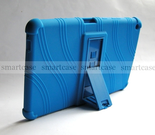 Синий силиконовый чехол для Huawei Mediapad T3 8 KOB-L09 STAND TPU противоударный бампер мягкий - фото 3 - id-p932664202