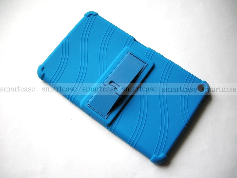 Синий силиконовый чехол для Huawei Mediapad T3 8 KOB-L09 STAND TPU противоударный бампер мягкий - фото 8 - id-p932664202