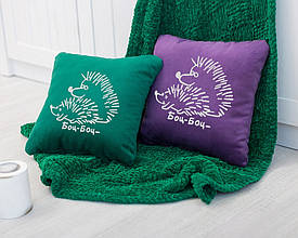 Подушка подарункова "Їжачки" флок