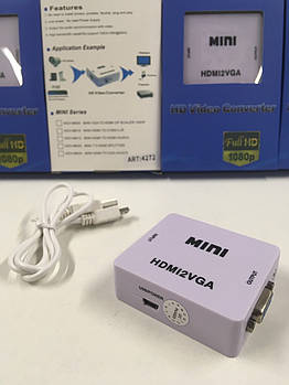 Конвертер HDMI to VGA/VGA 001 ART-4272 (100 шт.)