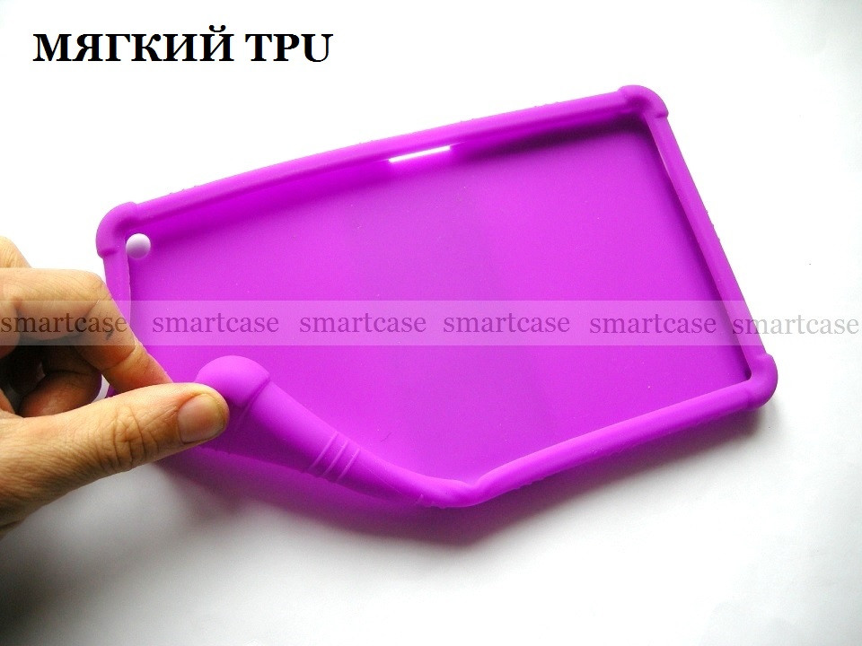 Фиолетовый (сиреневый) силиконовый чехол Huawei Mediapad T3 8 KOB-L09 STAND TPU противоударный бампер мягкий - фото 3 - id-p932726081