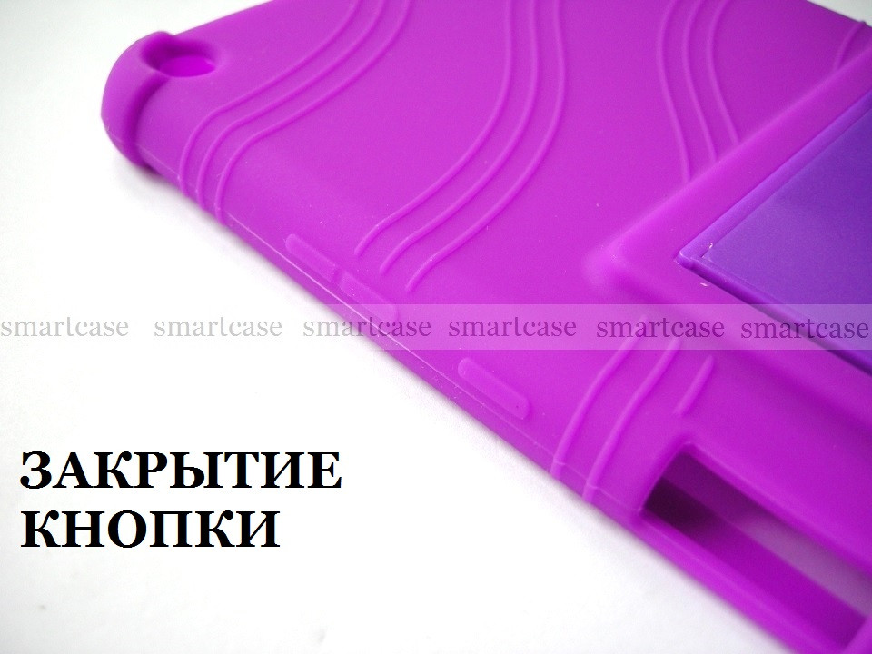 Фиолетовый (сиреневый) силиконовый чехол Huawei Mediapad T3 8 KOB-L09 STAND TPU противоударный бампер мягкий - фото 4 - id-p932726081