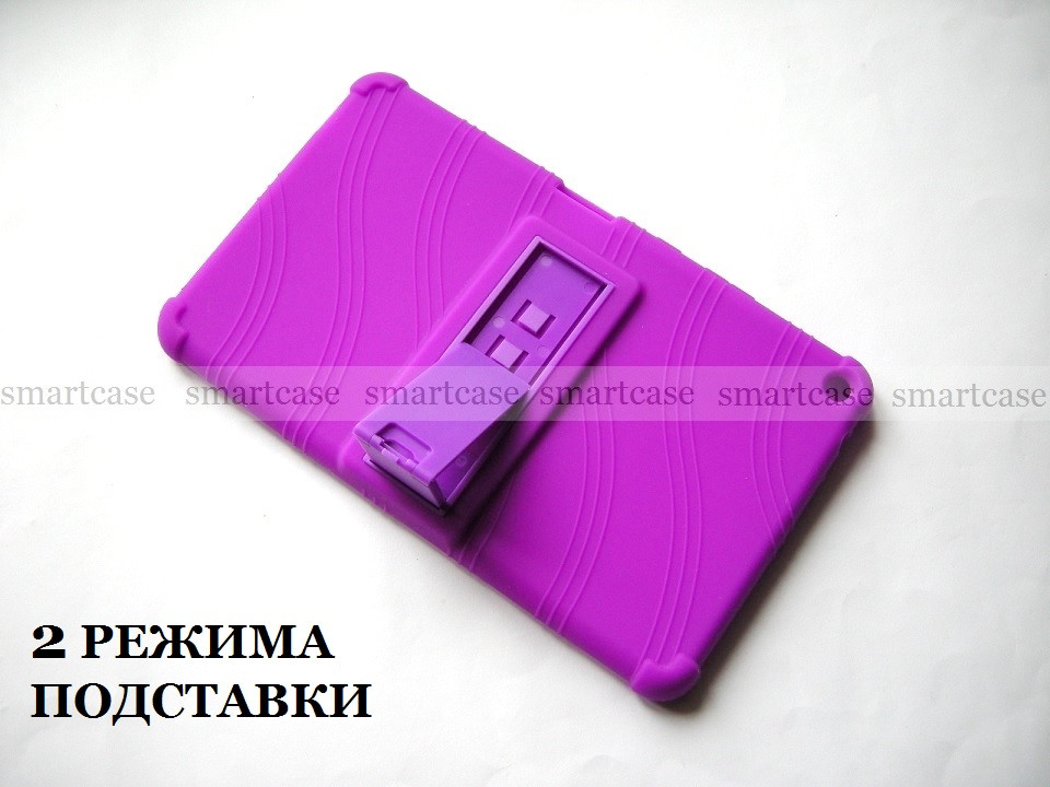 Фиолетовый (сиреневый) силиконовый чехол Huawei Mediapad T3 8 KOB-L09 STAND TPU противоударный бампер мягкий - фото 5 - id-p932726081