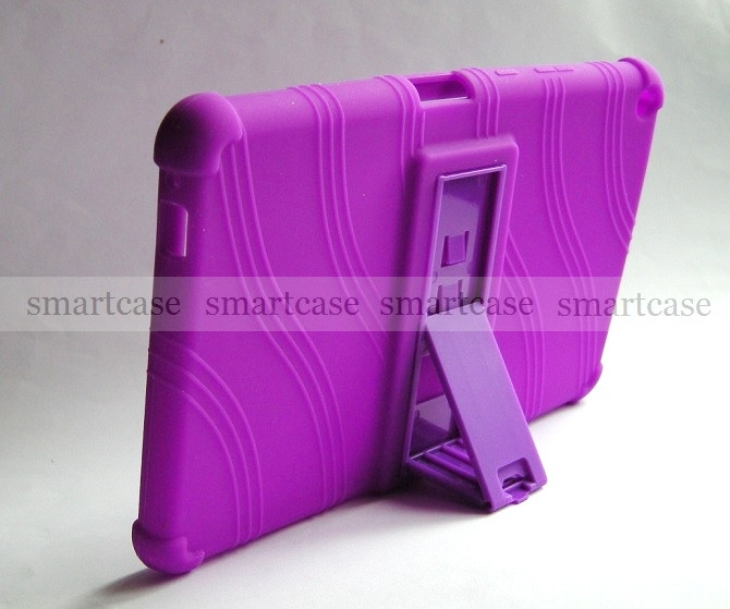 Фиолетовый (сиреневый) силиконовый чехол Huawei Mediapad T3 8 KOB-L09 STAND TPU противоударный бампер мягкий - фото 6 - id-p932726081
