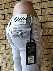 Джинси жіночі легкі стрейчеві U STYLE, фото 3