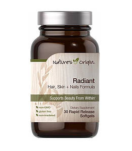 Вітаміни для краси Nature's Origin Radiant Hair Skin & Nails Formula 30 капс.