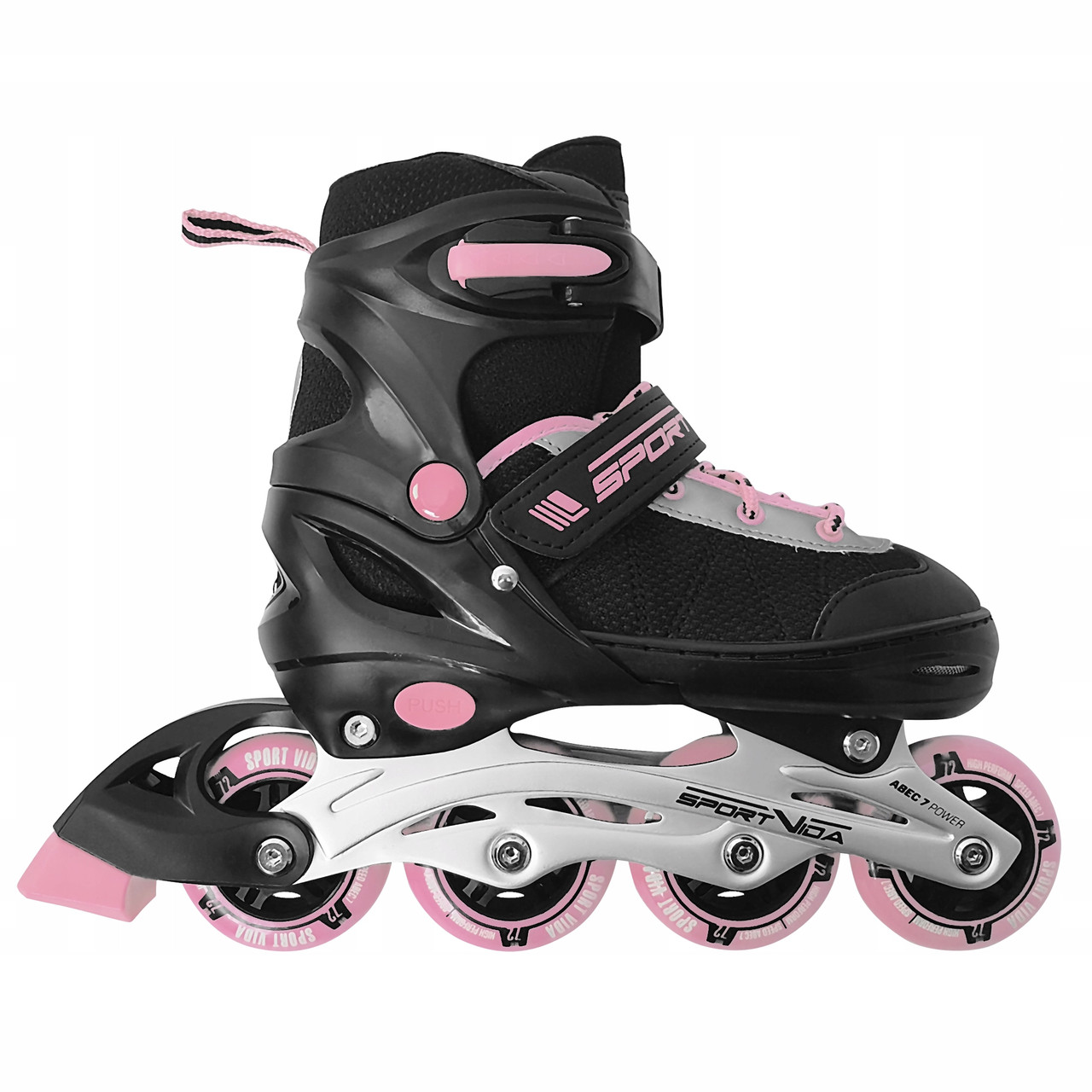 Роликові ковзани SportVida SV-UP0003 Size 34-37 Black/Pink Original