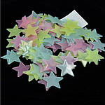 Стікери зірочки, що світяться в темряві РІЗНОКОЛЬОРОВІ (100 шт.)