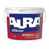 Aura Mattlatex 2,5 л белая краска для потолков и стен матовая арт.4820166520237