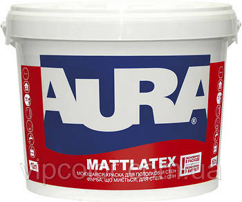 Aura Mattlatex 10 л швидковисихаюча фарба для стін і стель арт.4820166520251 Біла