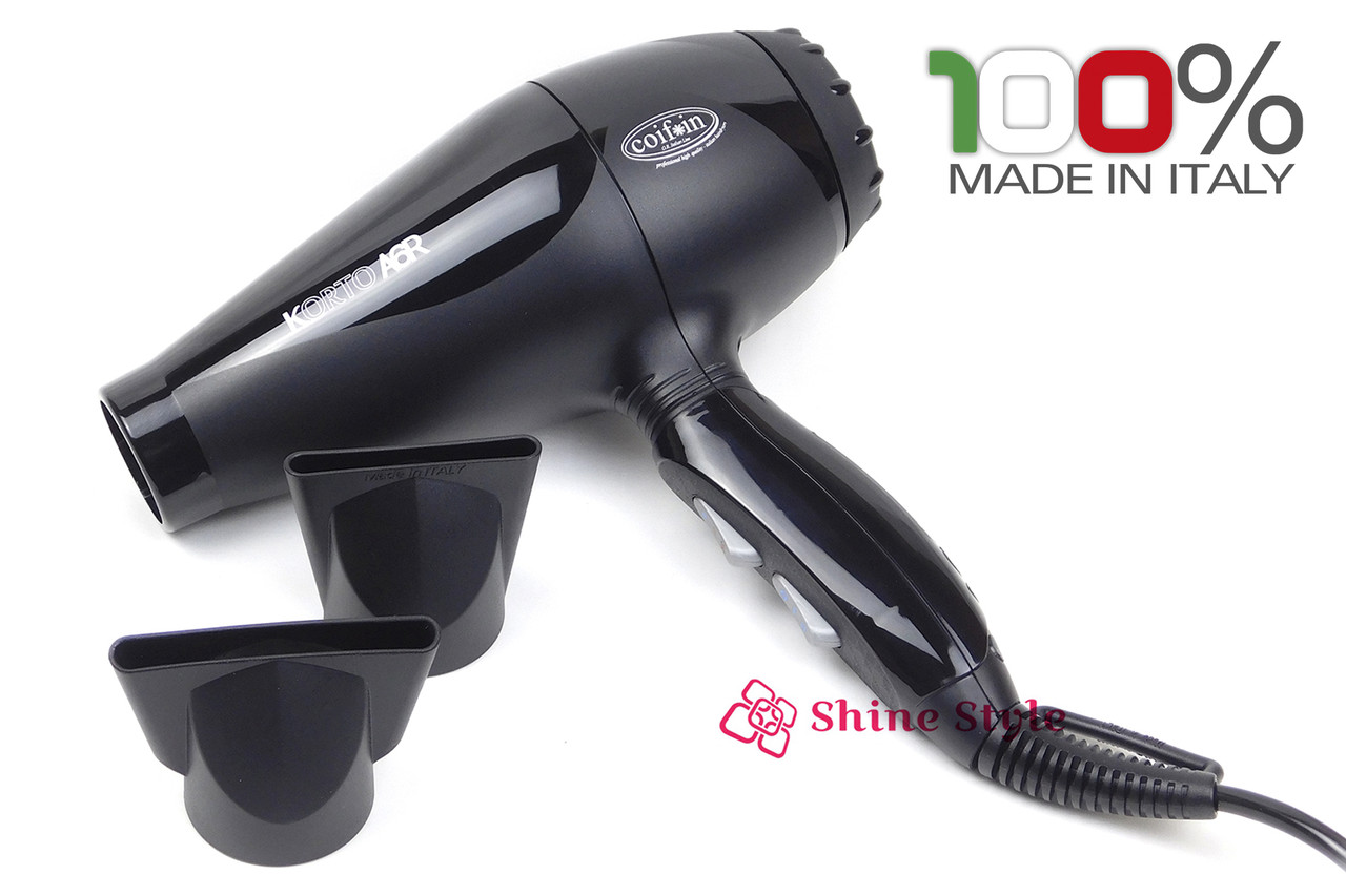 Профессиональный фен для волосся Сoifin Korto A6R черный 2200-2400W - фото 1 - id-p422550820