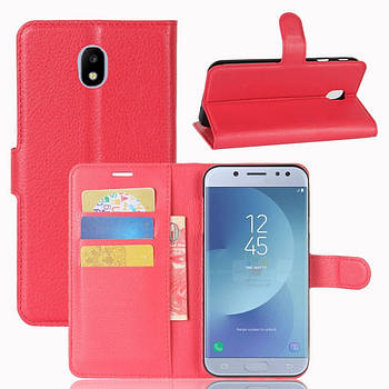 Чохол-книжка Litchie Wallet для Samsung J330 Galaxy J3 2017 Червоний
