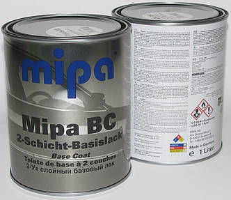 Авто фарба (автоемаль) металік Mipa BC 1л Toyota 1C8 Lunar silver mist, фото 2