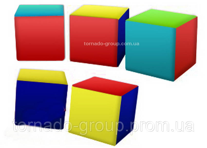 Дитячі м'які кубики — пуфики