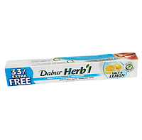 Зубная паста отбеливающая Дабур Хербал Соль и Лимон, «Dabur Herb'l Salt & Lemon», 80 г