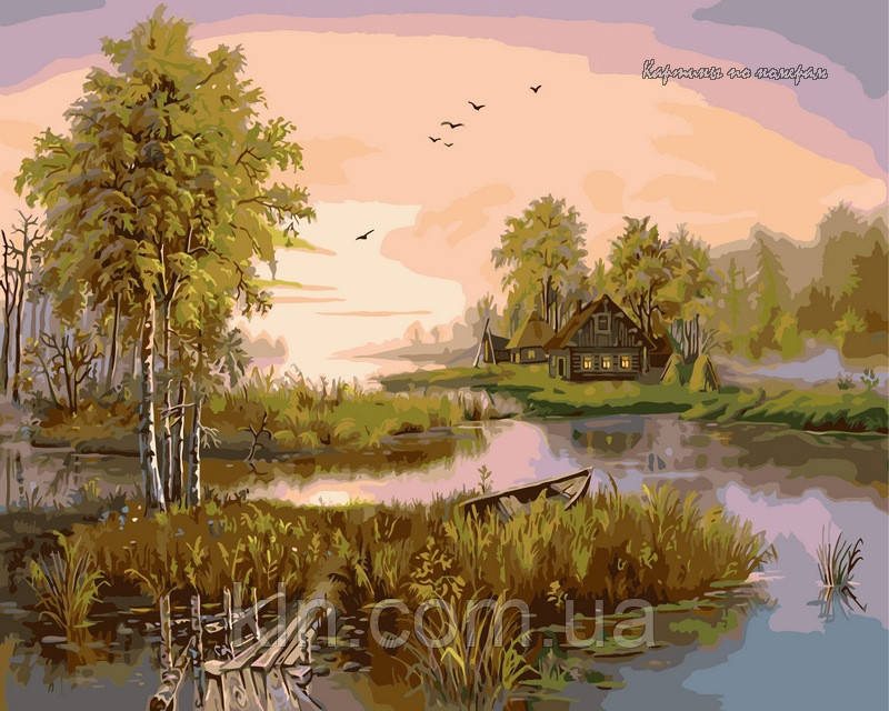 Картина за номерами Babylon Лісове озеро VP185 40 х 50 см, фото 1