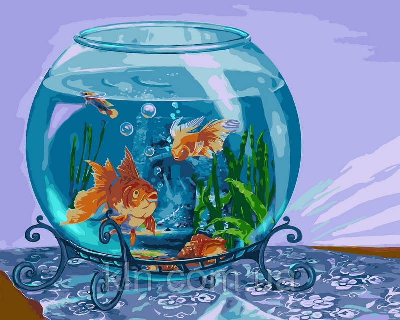 Картина за номерами Babylon Золоті рибки VP188 40 х 50 см, фото 1