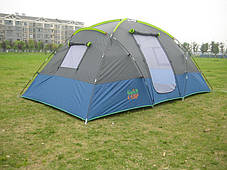 Туристична палатка Green Camp 1100 4-х місна. 2-х шарова. Тамбур. Козирок, фото 3
